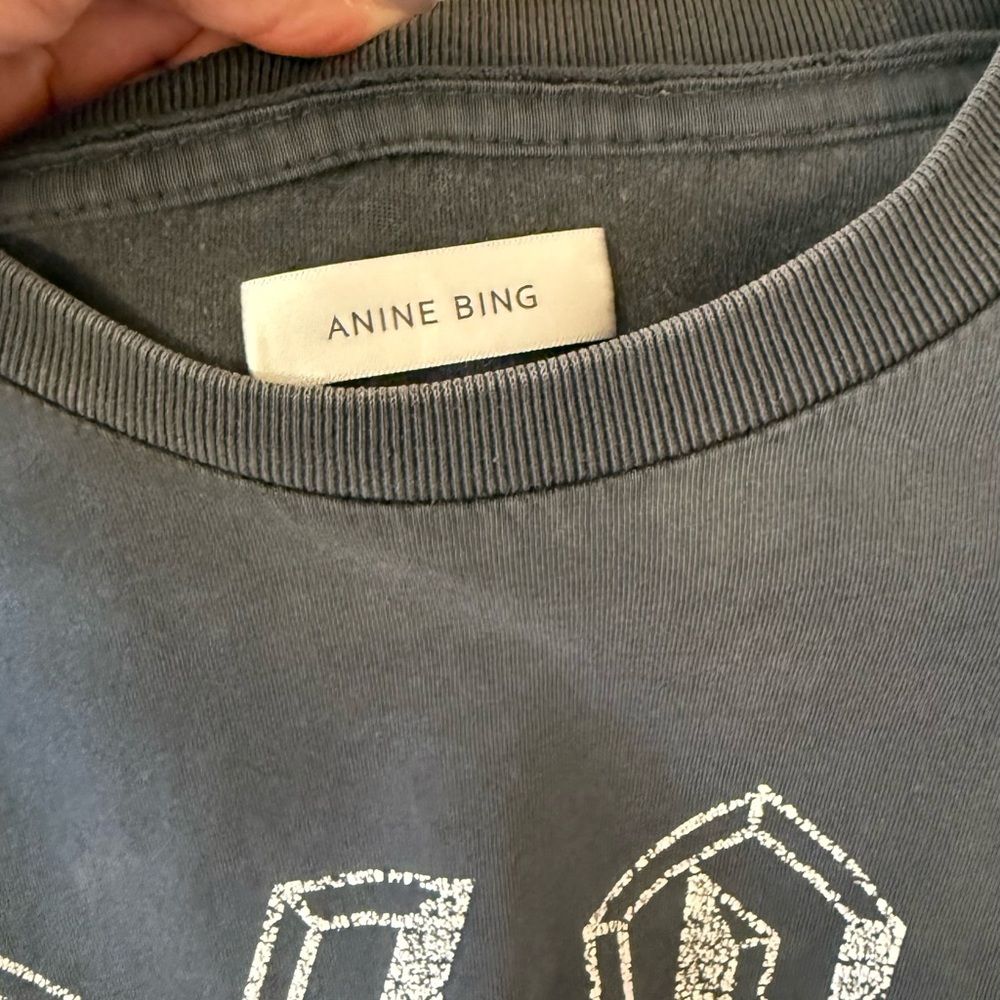 Anine Bing Lightning Bolt Oversized T-Shirt sz MEDIUM - Picture 4 of 7